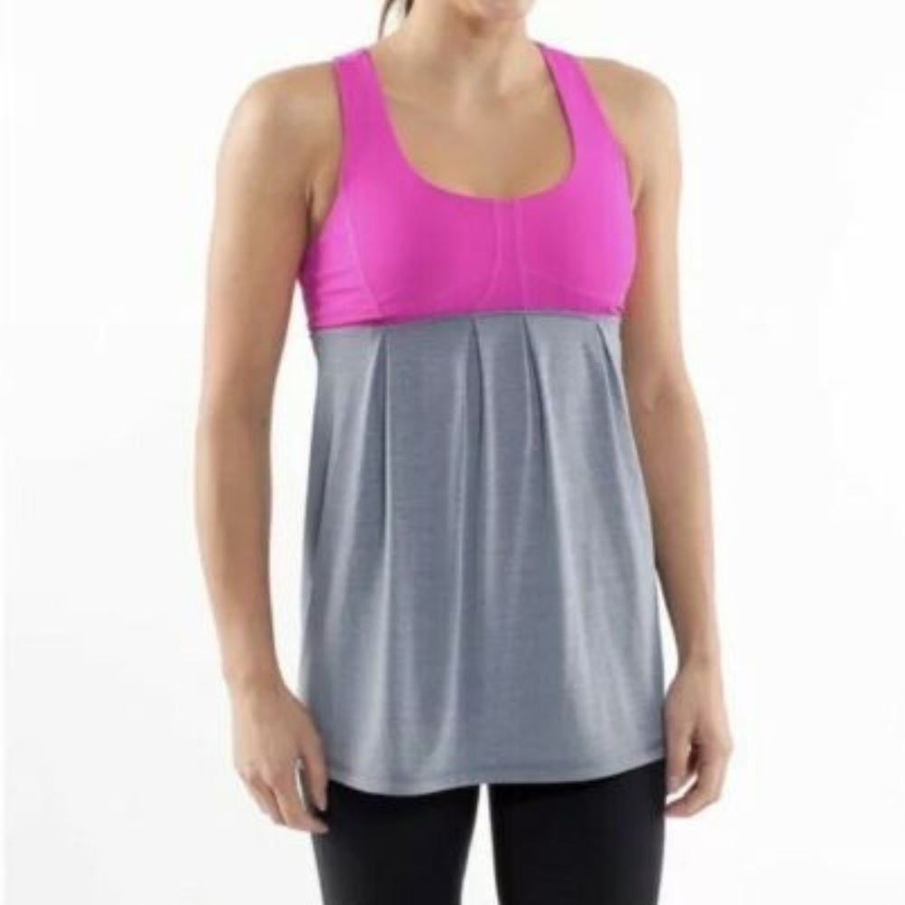 Lululemon Run: Your Heart Out tank Paris Pink sz 4